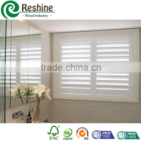 Internal White Color White PVC Full Height Shutter photo-4