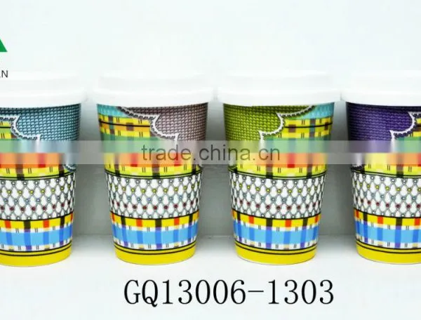 14oz Bone China Cup With Decals Lid and Sleeve and Color Box for Gift photo-2