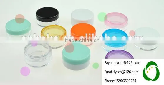 3g Green Plastic Jar Container With Plastic Lid Cap photo-2