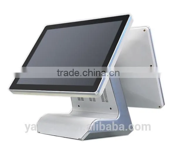 15inch Dual Touch Screen Supermarket POS System All in One With Aluminum Alloy Casing photo-4