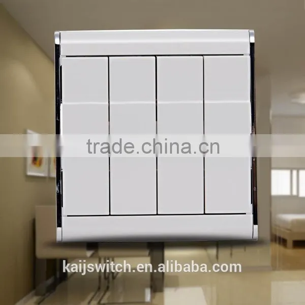 UK Standard Simple Style Four Gang Light Switch Plates Wholesale photo-3