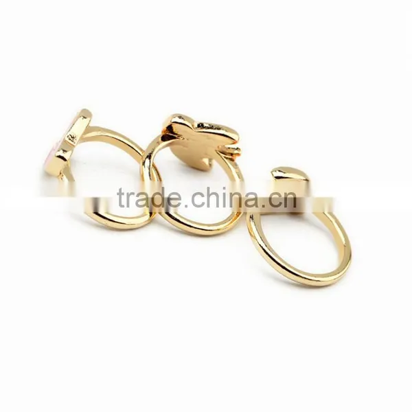 Cut Jewelry Gold Ring Alloy Ring Latest Wedding Ring Designs photo-5