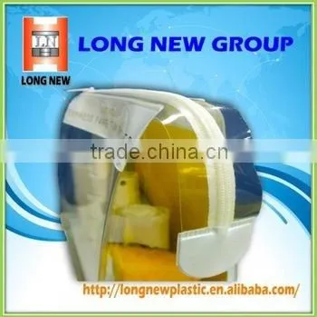 Quality Transparent Pvc Zipper Bag for Cosmetics Packaging photo-4