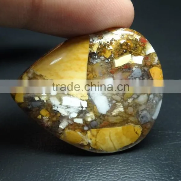 Exclusive Brasitait Mokite Pear Cut Cabochon Gemstone photo-2