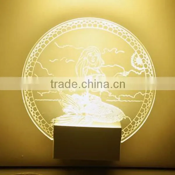 Mordern Design Multiple Shapes Customized Pattern Acrylic Material LED Lights Wholesale photo-3