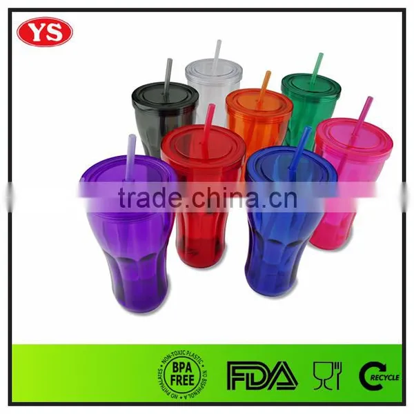 Bpa Free Promotional Single Wall 16oz Plastic Tumbler With Straw photo-6