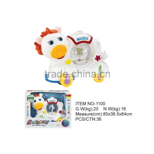 Hot Kid Toys--Battery Operated Music Horse With Light Music Toys for Sale