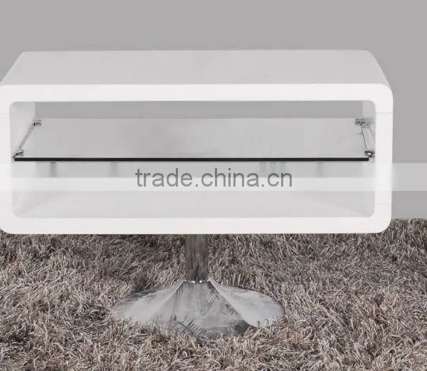 2012 New Style High Gloss White MDF TV Stand
