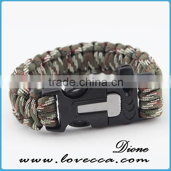 Wholesale Paracord Bracelet With Latest Features Like Compass, Knife , Whistle and Fire Starter photo-6