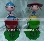 Bicycle Metal Doll Folk Art Metal Crafts for Home Decoration