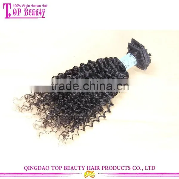 Wholesale Unprocessed High Quality 100% Virgin Indian Deep Curly Hair Clip in Extensions photo-4