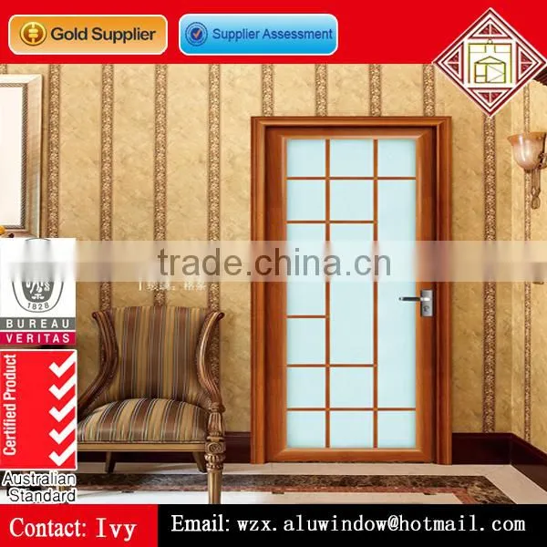 Top Sale Aluminum Casement Door With Wooden Grain