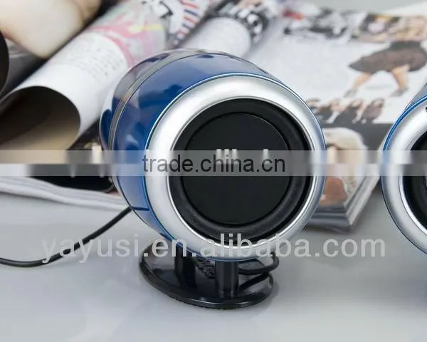High Gloss Surface 2.0 CH USB Mini Computer Speaker For Laptop, 5W*2 photo-3