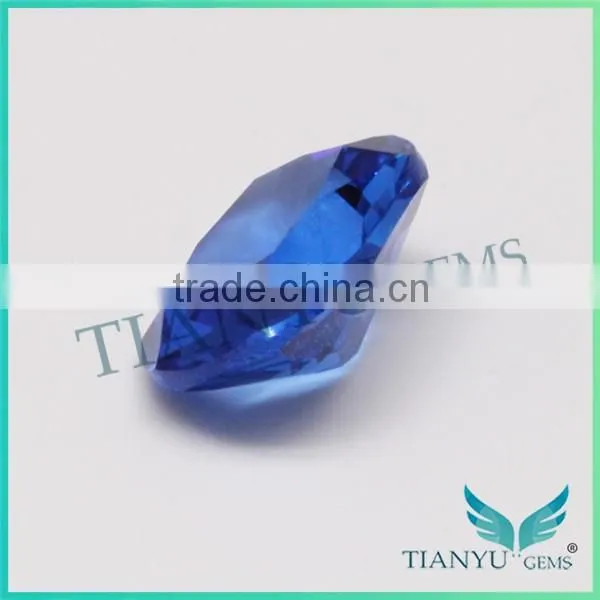 112# Cushion Burman Blue Spinel Gemstone Synthetic Diamond photo-4
