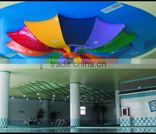 EVA World Plastic PVC Printed Ceiling Film Colorful Ceiling for Hotel/Hall/Office photo-2