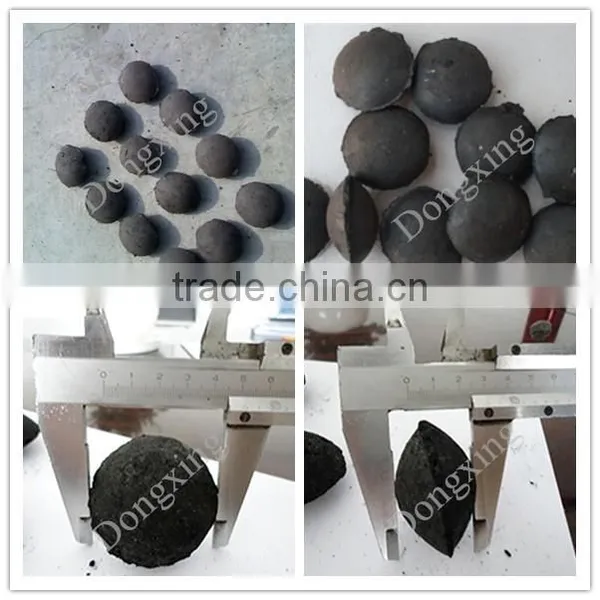 Double Rollers Pressure Coal Ball Briquette Machine Price photo-2