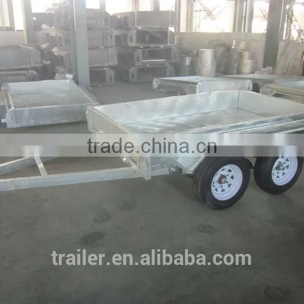 High Quality Hot Dipped Galvanized Heavy Duty 8x5ft Tandem Fully Welded Trailer photo-2