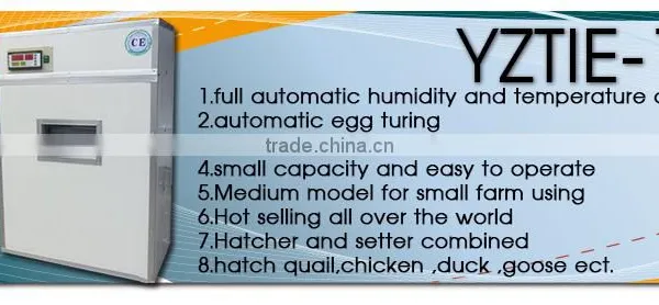 YZITE-10 HHD 1000 Eggs CE Approved Incubator for Egg in Japan photo-5