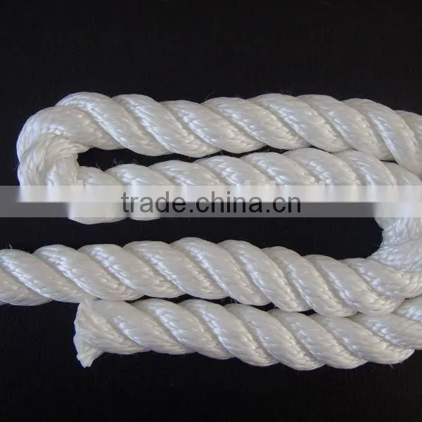 18mm 3-strand twist white pp rope