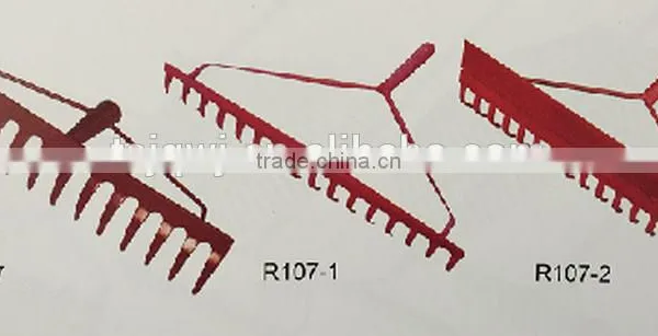 Metal Steel Leaf Garden Rake R107 photo-2