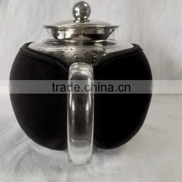 Teapot Kettle With Warmer - Tea Pot and Tea Strainer Set - Tea Infuser Holds photo-2