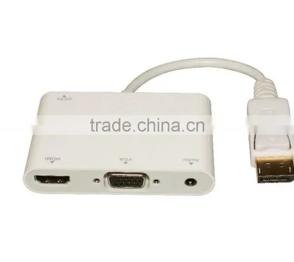 High Speed Hot - Selling Voxlink Turn DP Into HDMI(4K*2K)/VGA+Aduio Adapter Cable photo-5