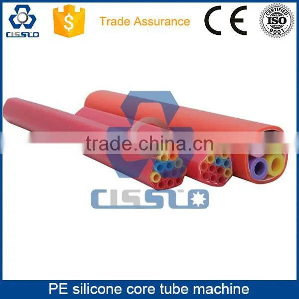 HDPE Silicone Core Optical Fiber Cladding Tube Production Line photo-4