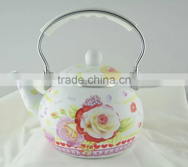 ENAMEL KETTLE MELON SHAPE DECOR photo-5