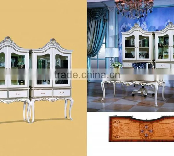 Whole House Furniture Luxury Style Solid Wood White Office Furniture Executive Desk photo-2