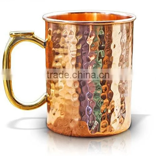 Copper Moscow Mule Mug, Stoli Vodka Copper Mug , Pure Copper Moscow Mule Mug photo-2