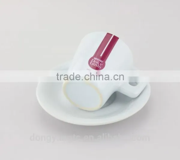 Custom Logo Wholesale Ceramic Coffee Cup and Saucer Set photo-2