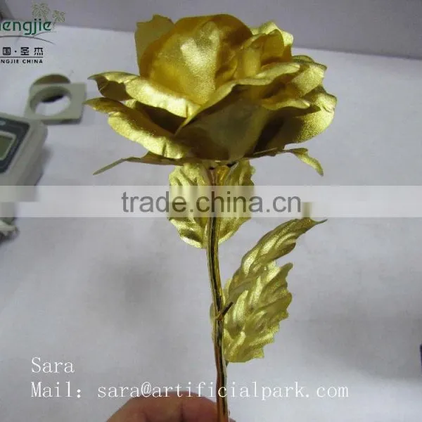 Decorative Artificial Golden Mental Flower photo-2