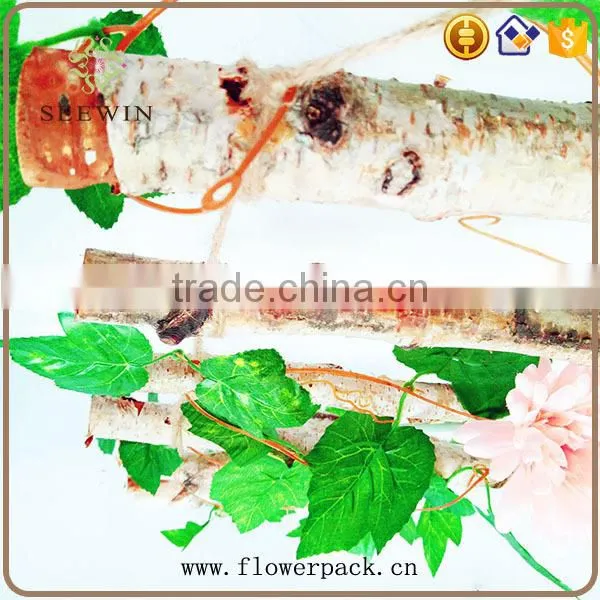 The Rural Custom Festival Decorates Birch Hemp Rope Ladder photo-6