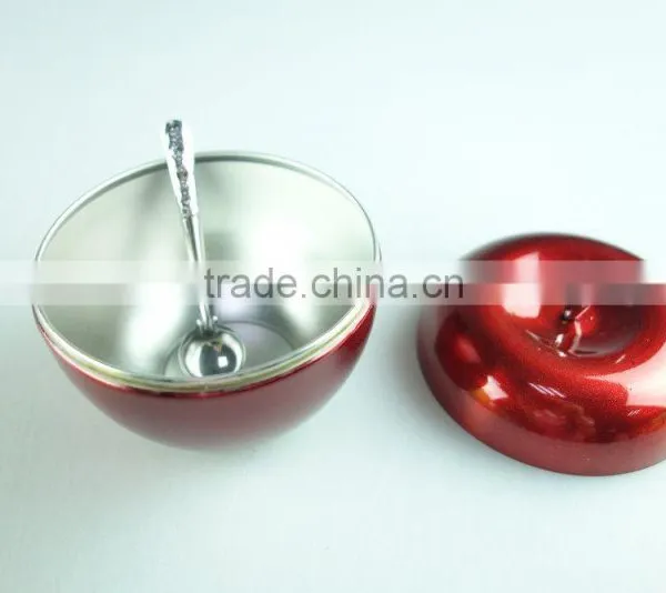 4 Pcs Apple Style Stainless Steel Salt and Pepper Shaker Whit Clourful photo-6
