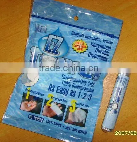 Zip Bag Packing Magic Coin Facial Tissue Compressed Tablet photo-4