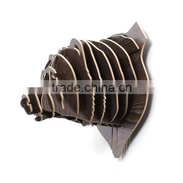 ECO-Friendly & Recyclable Cardboard Bear Head Home Decoration Use Arts photo-5