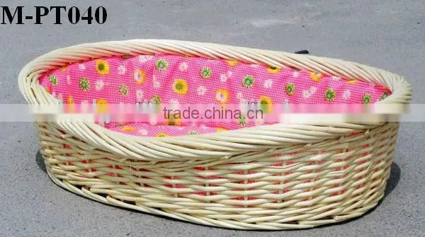 Large Oval Step-In Wicker Baskets for Dogs photo-3