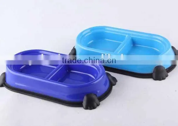 New Design Plastic Slip-resistant Oval Pet Bowl With Rubber Bottom/dog Bowl photo-4