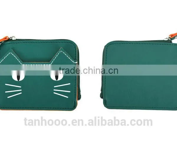 Hot Selling Black Leather id Card Holder Wallet ,business Card Case/ Visiting Card Holder photo-2
