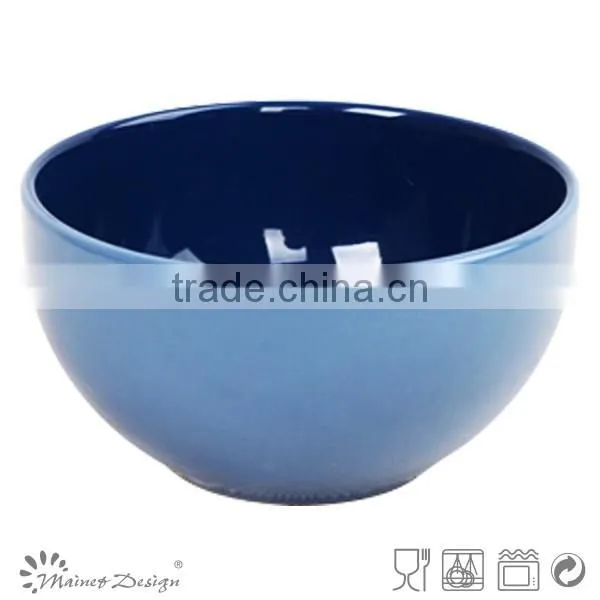 13.5cm Colorful Glazed Stoneware Bowl for Your Family Top Sale With Dots Euro Friendly photo-2