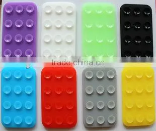 silicone car sucker mat silicone mobile phone sticker