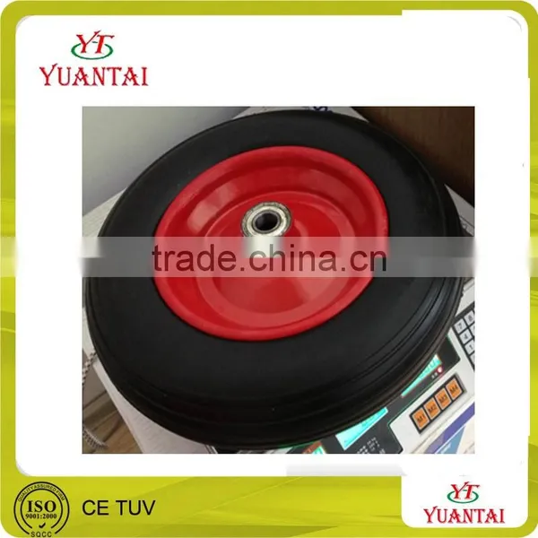 250 300 mm pu Foam Flat Free Rubber Wheels photo-5