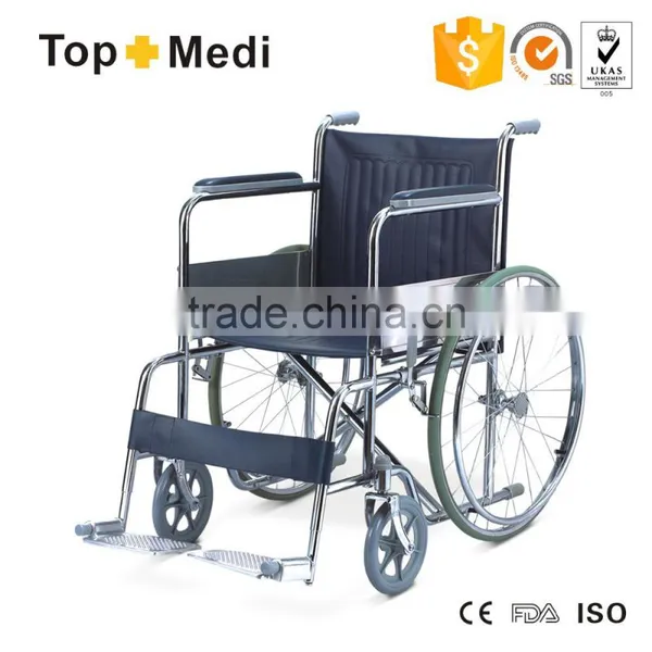 Guangzhou Best Price Manual Steel Wheelchair / Silla de Ruedas photo-5
