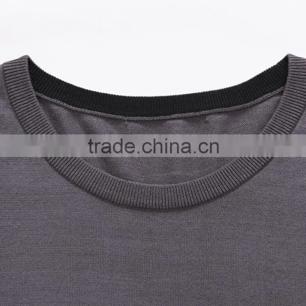 Custom Brand Color Combination Slim Cotton Plain t Shirt photo-3