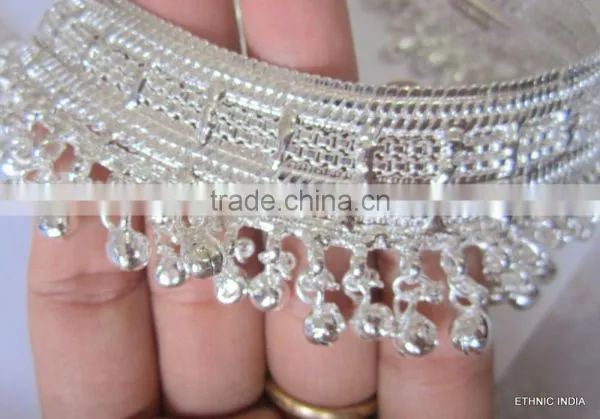 Anklets Silver Tone Payal photo-3