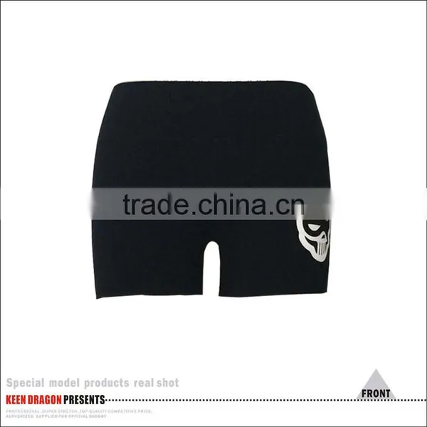 Yoga Wear Print Your Own Logo High Quality Black Womens Fitness Shorts photo-2