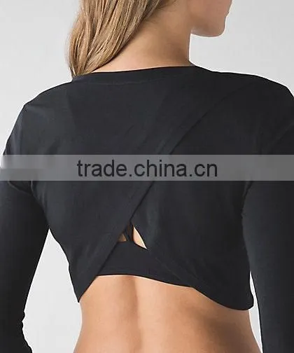 Crop Top Women Wholesale China Custom T Shirt Printing OEM T-shirt Printer Yoga Tank Top photo-6