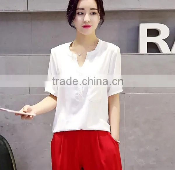 2016 New Fanshion Custom Casual Women Modal Half T-shirt photo-5