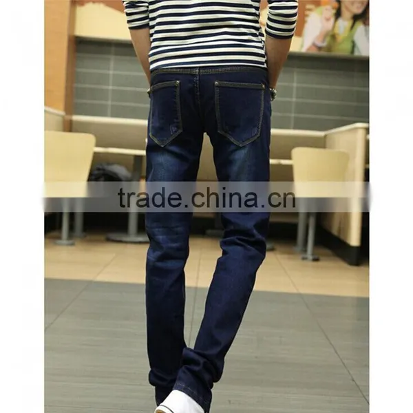 New Designer Men Long Straight Slim Denim Pants For Sale photo-4