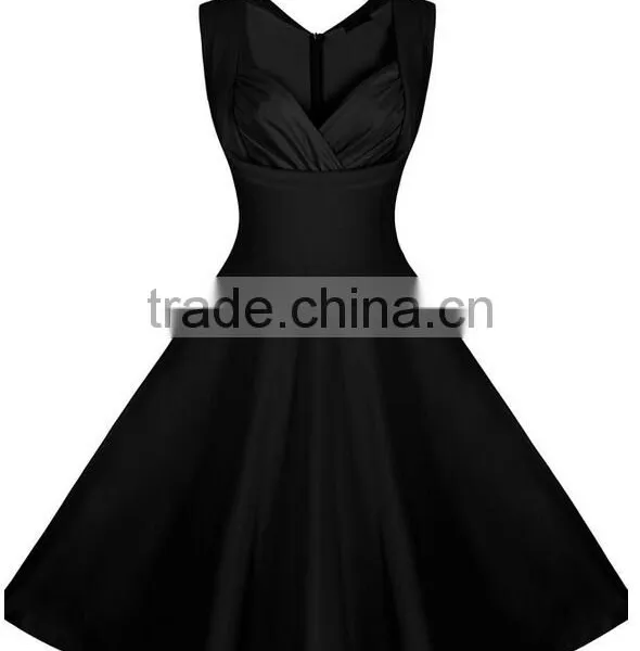 Walson Womens 50's Rockabilly Vintage Style Polka Dot Evening Party Tea Dresses Swing Skaters photo-3